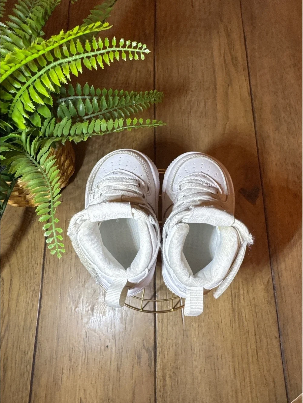 Nike Air Force 1 High White Toddler Sneakers Size 4C
